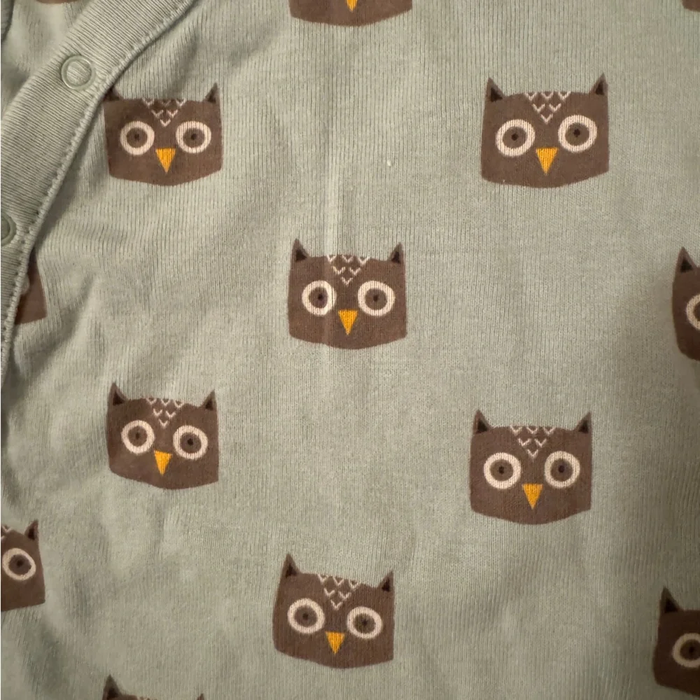 🌈 3/$15 Baby Gap Footie Pajamas with Owls
